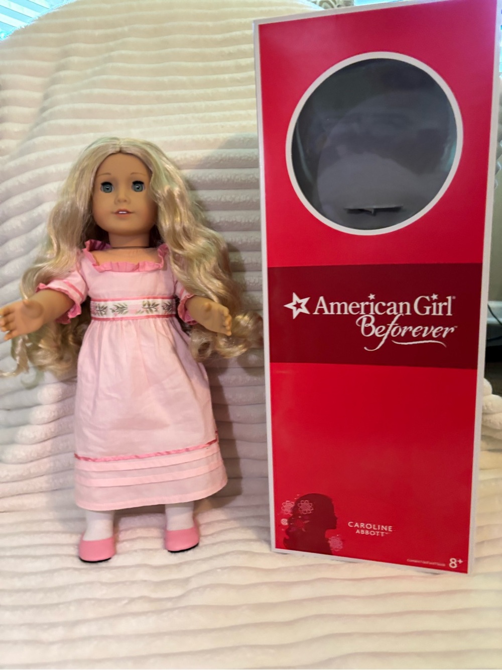 American Girl Caroline Abbott Doll in Light Pink Outfit